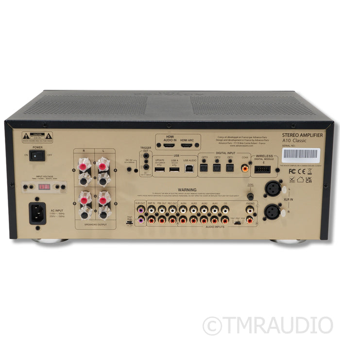 Advanced Paris Paris A10 Classic Stereo Tube Hybrid Integrated Amplifier; MM Phono