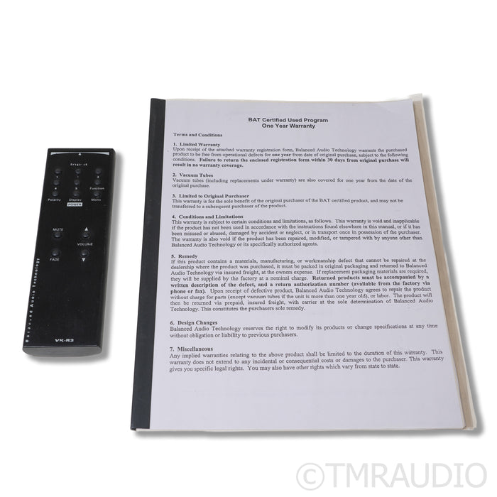 BAT VK-300x SE Stereo Hybrid Integrated Amplifier; MM Phono