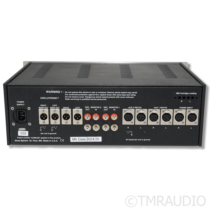 Atma-Sphere MP3 3.3 Stereo Tube Preamplifier; V-Cap / Dampening Upgrades