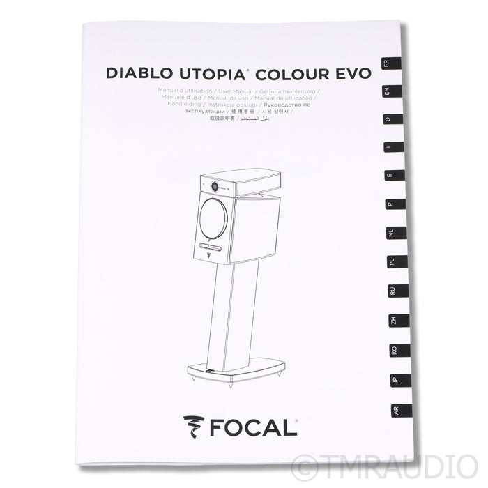 Focal Diablo Utopia Colour Evo Speakers; Walnut Pair (B Stock w/ Warranty)