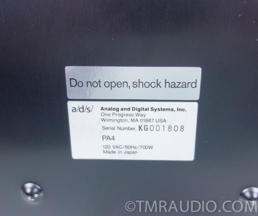 a/d/s PA4 Stereo / Mono Power Amplifier