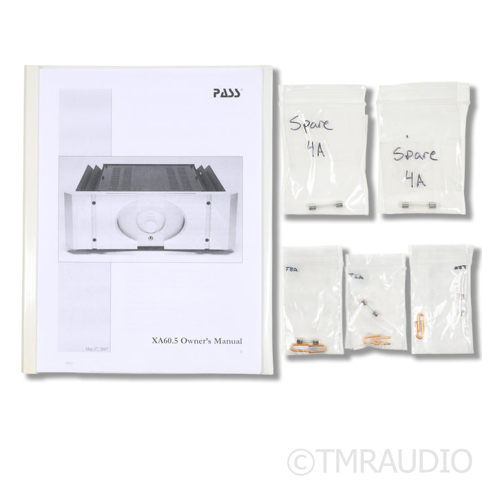 Pass Labs XA60.5 Monoblock Power Amplifiers; Pair; XA-60.5