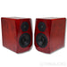 Musician Knight Bookshelf Speakers; Horse Eye Wood Pair