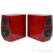 Musician Knight Bookshelf Speakers; Horse Eye Wood Pair