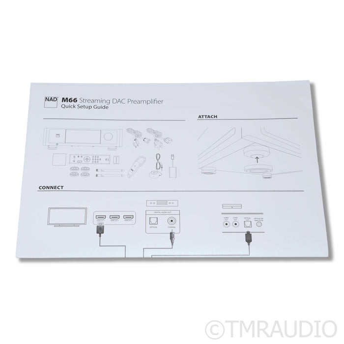 NAD Electronics Masters Series M66 Stereo Streaming Preamplifier