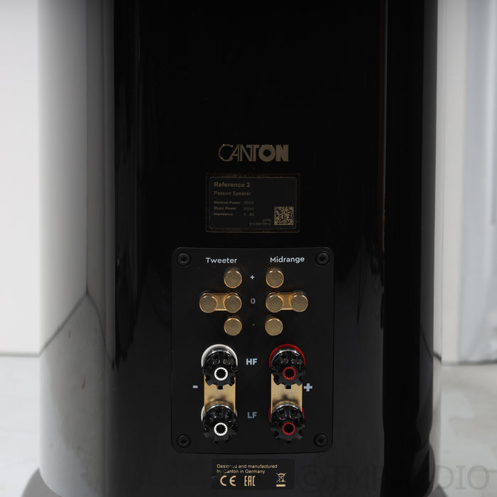 Canton Reference 3 Floorstanding Speakers; High Gloss Black; Pair