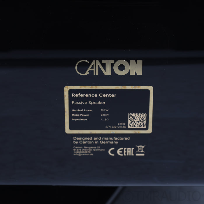 Canton Reference Center Channel Speaker; Black