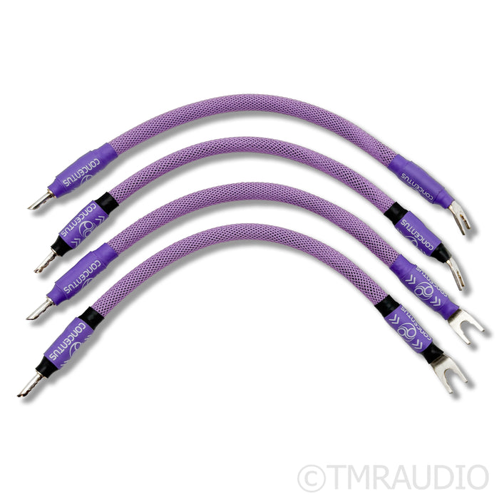 Tubulus Concentus Bi-Wire Jumper Cables; 0.25m Set of Four