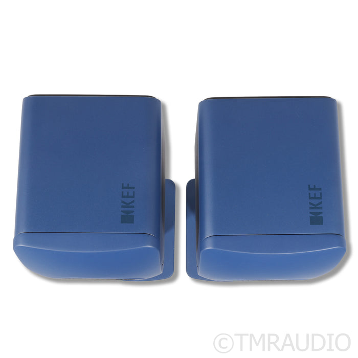 KEF LS50 Meta Bookshelf Speakers; Royal Blue Pair w/ Stands
