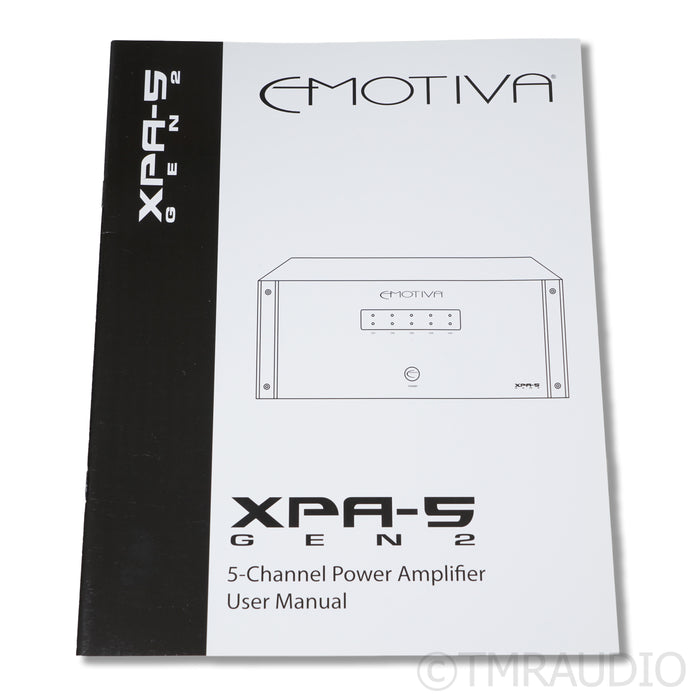 Emotiva XPA-5 Gen 2 Five Channel Power Amplifier
