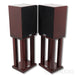 Tocaro Model 40 Bookshelf Speakers with Stands; Mahogany Pair
