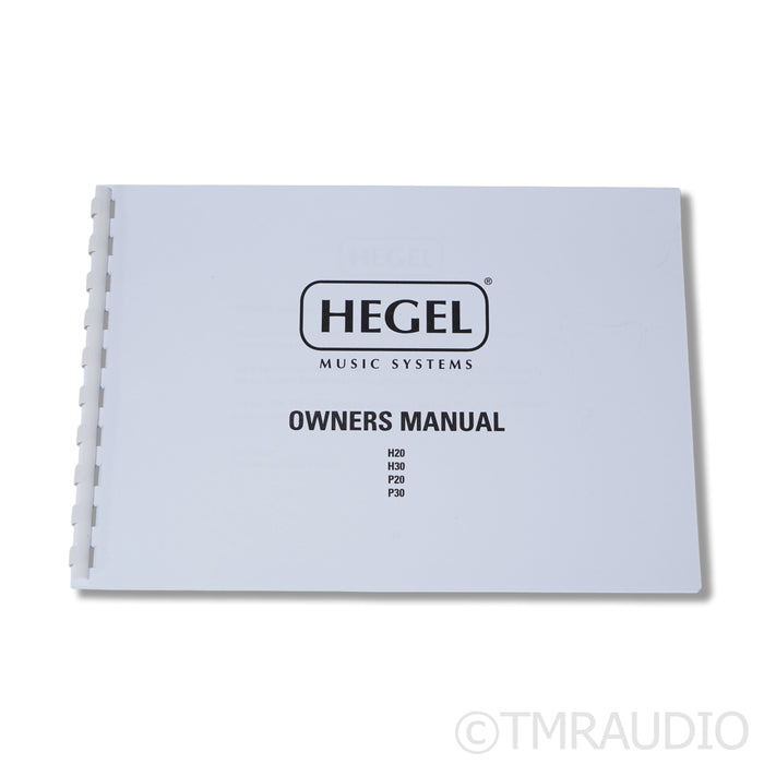 Hegel H20 Stereo Power Amplifier