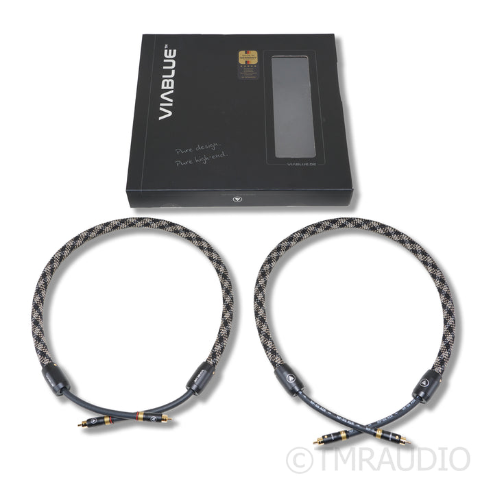 VIABLUE NF-S6 AIR RCA Cables, 1m Pair Interconnects (Open Box)