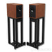 Trenner & Friedl Art Bookshelf Speakers; Walnut Pair w/ Stands