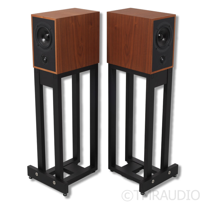 Trenner & Friedl Art Bookshelf Speakers; Walnut Pair w/ Stands