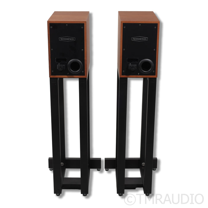 Trenner & Friedl Art Bookshelf Speakers; Walnut Pair w/ Stands