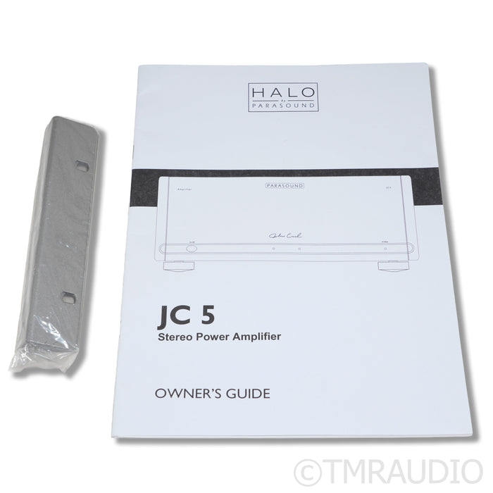 Parasound Halo JC5 Stereo Power Amplifier; Silver