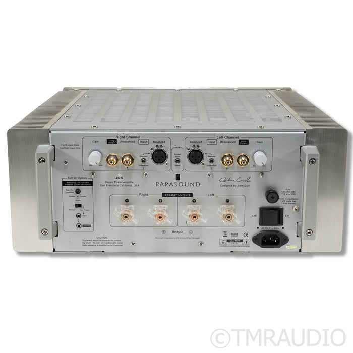 Parasound Halo JC5 Stereo Power Amplifier; Silver