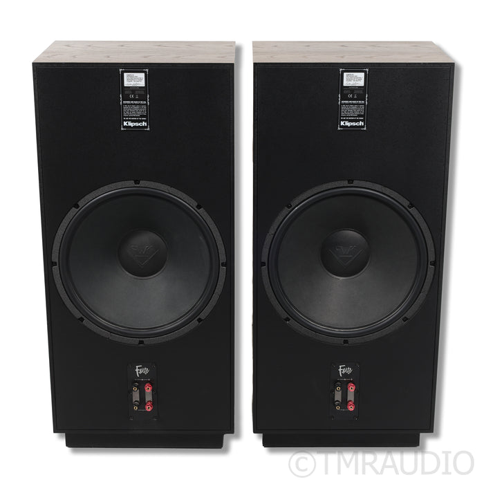 Klipsch Forte IV Floorstanding Speakers; Distressed Oak Pair
