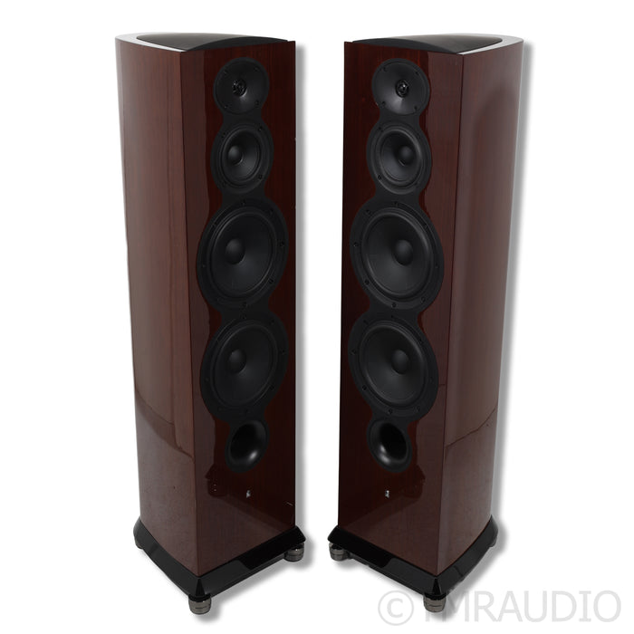 Revel Performa3 F208 Floorstanding Speakers; Walnut Pair w/ Gaia II Footers