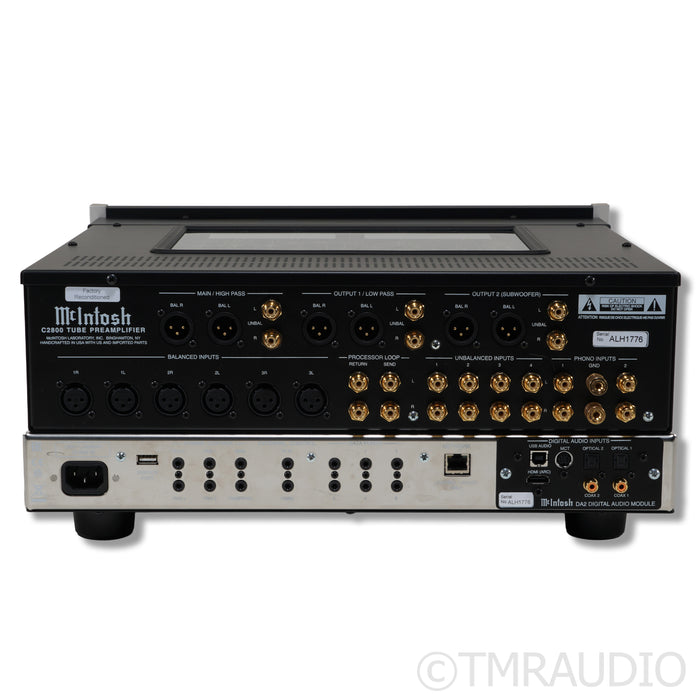 McIntosh C2800 Stereo Tube Preamplifier; MM / MC Phono