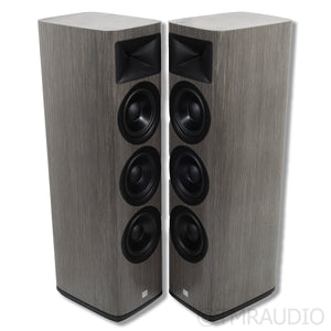 JBL HDI-3800 Floorstanding Speakers; Satin Gray Oak Pair