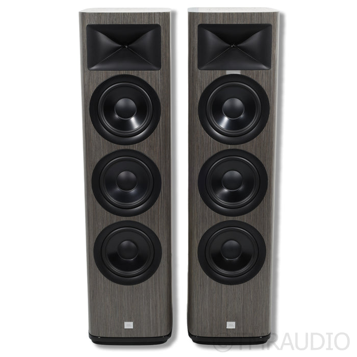 JBL HDI-3800 Floorstanding Speakers; Satin Gray Oak Pair