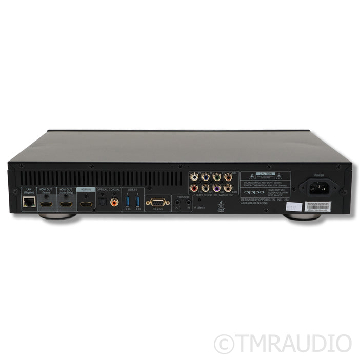Oppo UDP-203 UltraHD Universal Blu-ray Player; CD / SACD