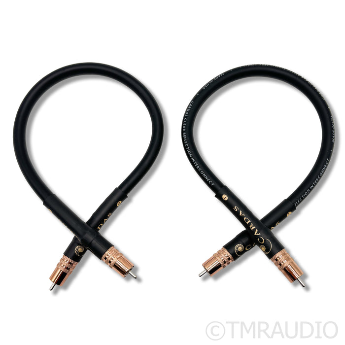 Cardas Clear Reflection RCA Cables; 0.5m Pair Interconnects