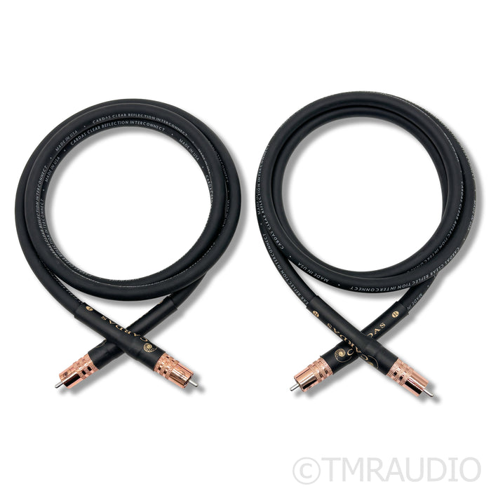 Cardas Clear Reflection RCA Cables; 1.5m Pair Interconnects