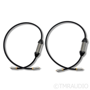 Shunyata Research Alpha V2 RCA Cables; 1m Pair Interconnects w/ Grounding Cable