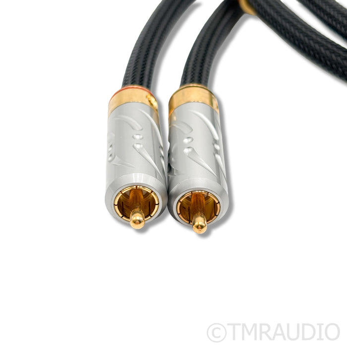 Shunyata Research Alpha V2 RCA Cables; 1m Pair Interconnects w/ Grounding Cable