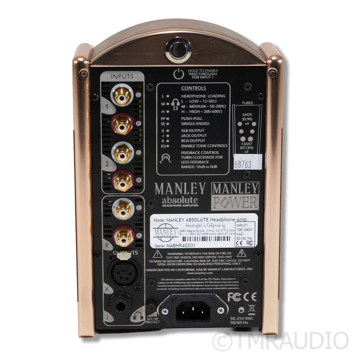 Manley Laboratories Absolute Tube Headphone Amplifier