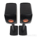 KEF LS50 Wireless II Bookshelf Speakers; Carbon Black Pair with Stands