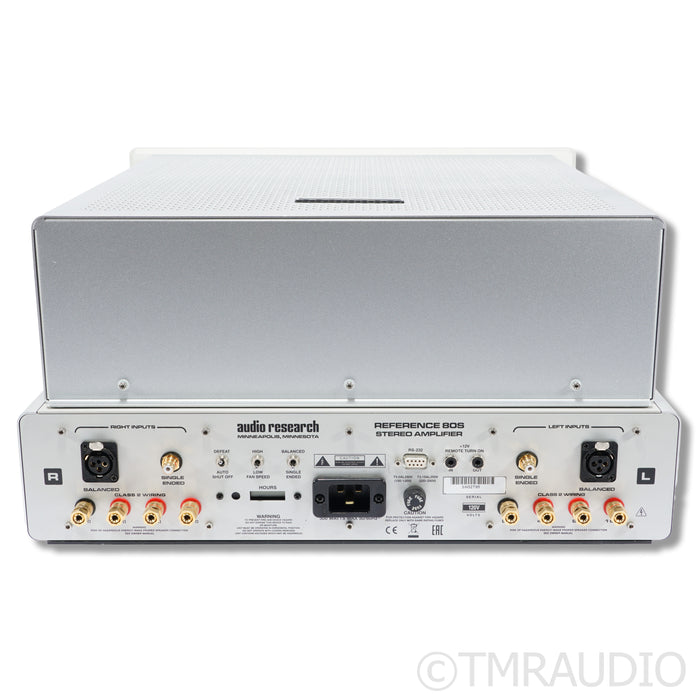 Audio Research Reference 80S Stereo Tube Power Amplifier; Silver