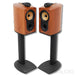 Bowers & Wilkins Nautilus 805 Bookshelf Speakers; Red Cherry Pair With Stands