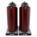 B&W Nautilus 800 Floorstanding Speakers; Red Cherry Pair (Missing Grills)