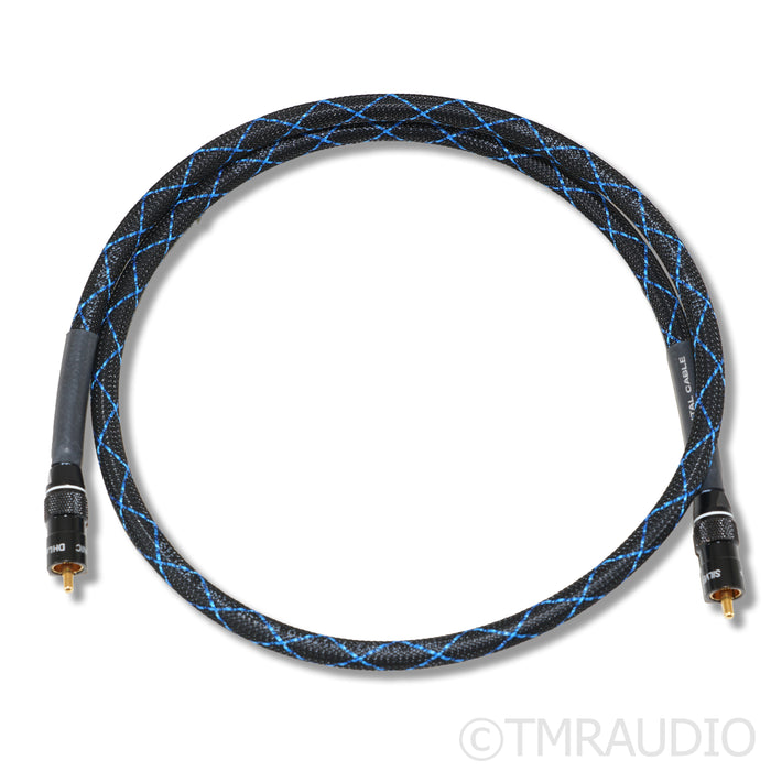 DH Labs Silver Sonic D-750 RCA Coaxial Cable; 1m Single Digital Interconnect