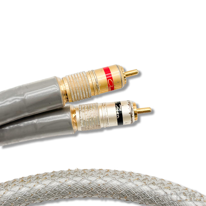 Acoustic Zen Silver Reference RCA Cables; 1m Pair Interconnects