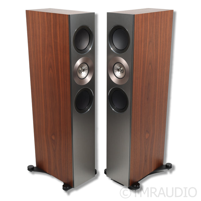 KEF Reference 3 (Non-Meta) Floorstanding Speakers; Satin American Walnut Pair