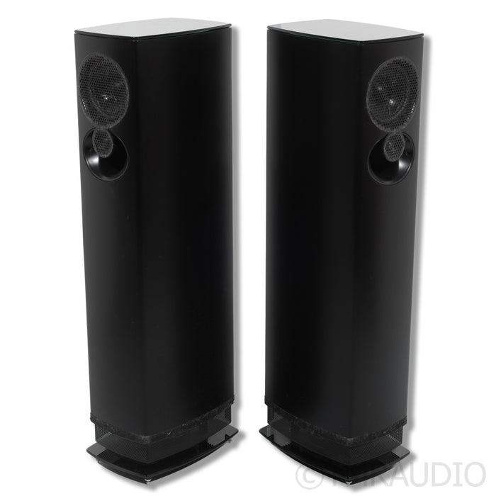 Linn 530 Exakt Active Floorstanding Speaker; Pair Butterscotch Fabrik