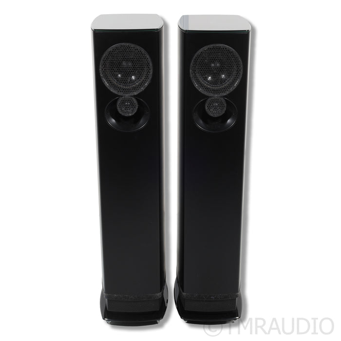 Linn 530 Exakt Active Floorstanding Speaker; Pair Butterscotch Fabrik