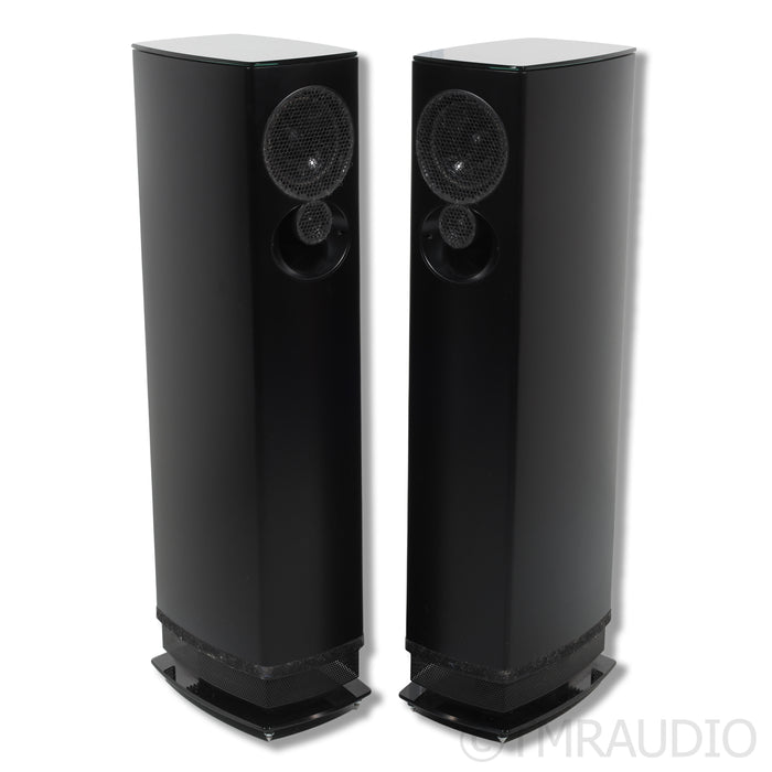 Linn 530 Exakt Active Floorstanding Speaker; Pair Butterscotch Fabrik