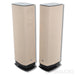 Linn 530 Exakt Active Floorstanding Speaker; Pair Butterscotch Fabrik