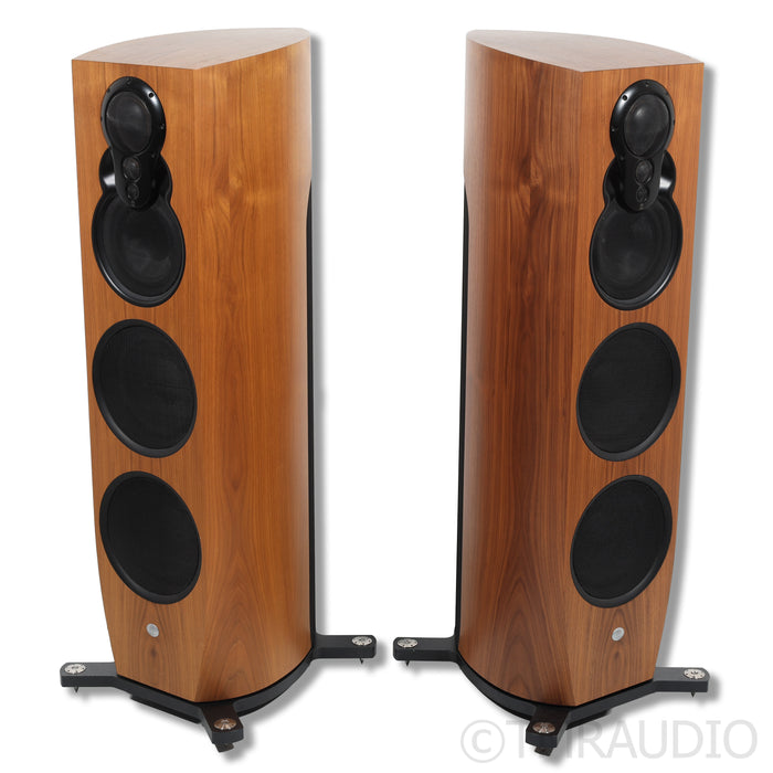 Linn Klimax 350 Exakt Active Floorstanding Speaker; Walnut Pair; Organik DAC