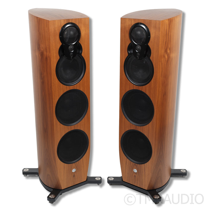 Linn Klimax 350 Exakt Active Floorstanding Speaker; Walnut Pair; Organik DAC
