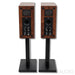 KEF Reference 1 Meta Bookshelf Speakers; Walnut Pair with Stands