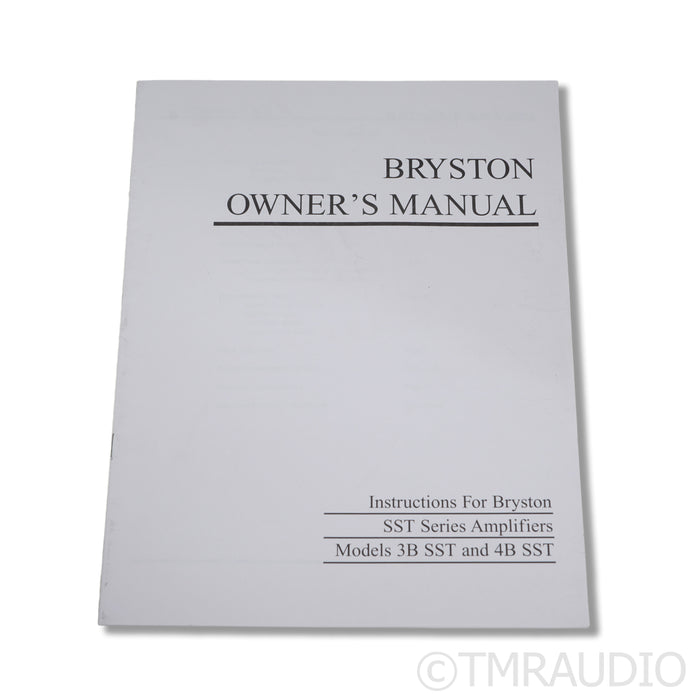 Bryston 4B SST Stereo Power Amplifier