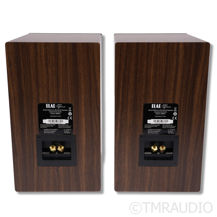 ELAC Debut Reference DBR62 Bookshelf Speakers; Walnut Pair