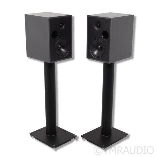 Stenheim Alumine Two Bookshelf Speakers w/ Dedicated Stands; Dark Grey